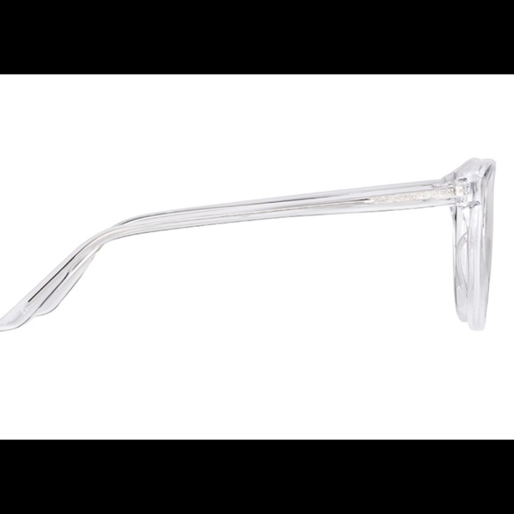 Cateye clear plastic eyeglass frames big round NWT - Picture 6 of 9